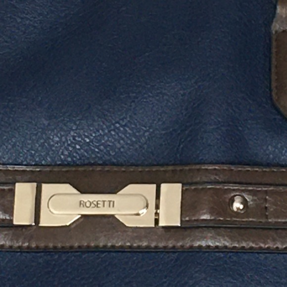 Navy & Brown ROSETTI Shoulder Bag/Satchel - Picture 3 of 6